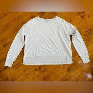 Zara Light Cream Long Sleeve Knit Top